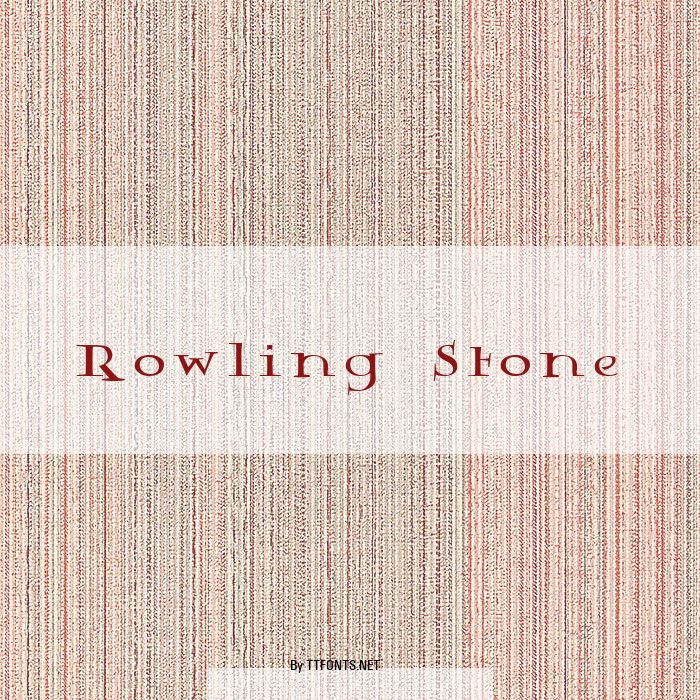 Rowling Stone example